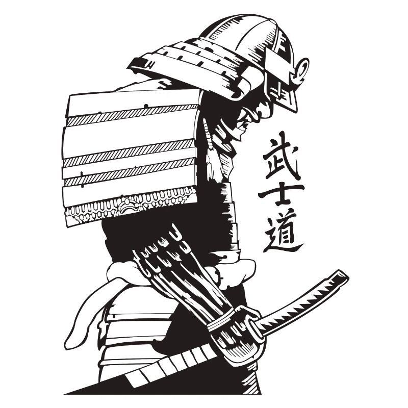 Samurai Warrior Washed, Retro