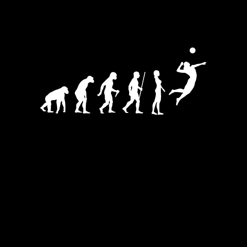 Volleyball - Evolution des Menschen (Darwin)