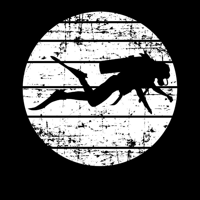 Silhouette de plongée