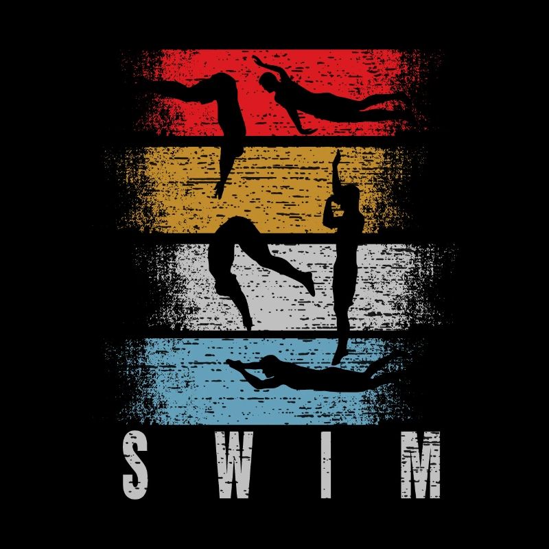 Moniteur de natation rétro