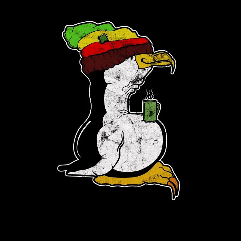 Tux Linux Pinguin Kaffee Pause Computer Nerd Retro