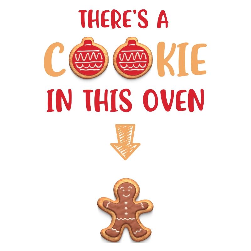 Cookie bébé annonce de grossesse de Noël
