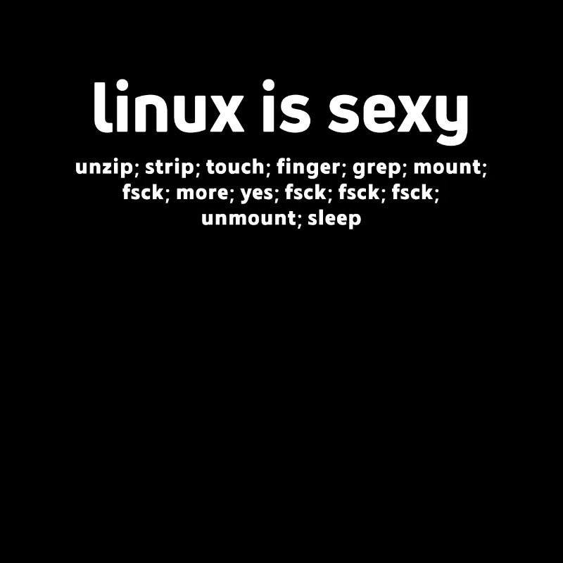 Linux Funny Commands Fsck Unmount Linux-Benutzer