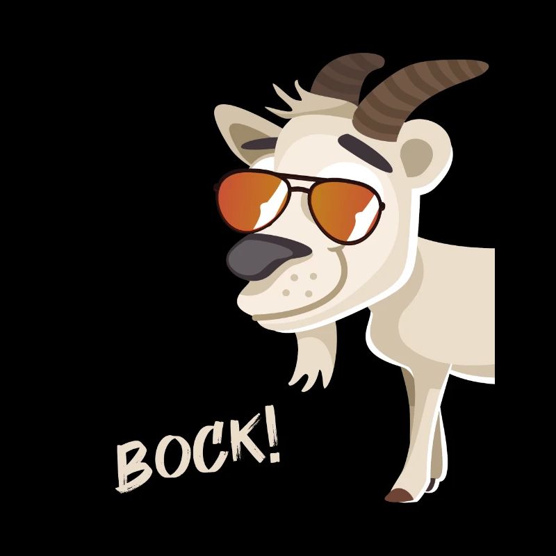 Bock avec des lunettes de soleil