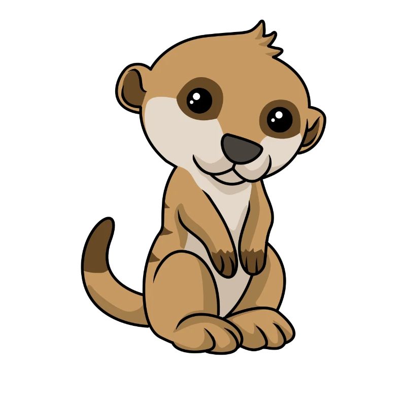 Comic Erdmännchen Meerkat