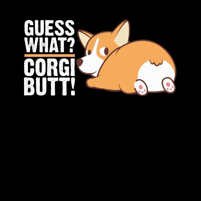 Devinez ce que Corgi Butt Funny Corgi Dog Lovers