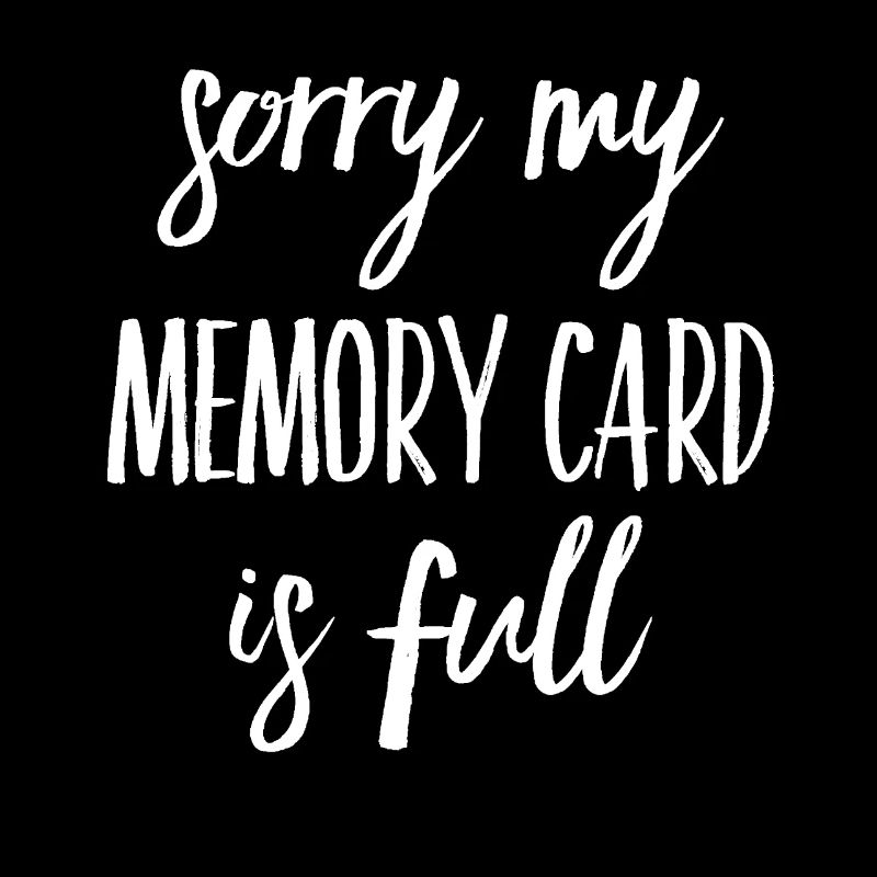 My memory card is completely funny