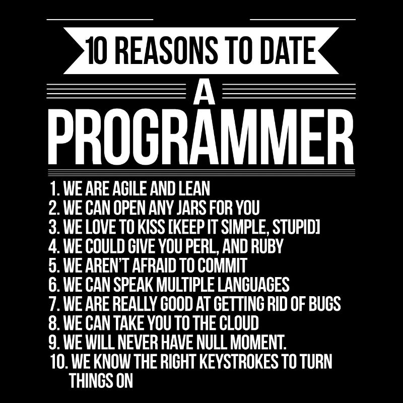 10 raisons de sortir avec un programmeur