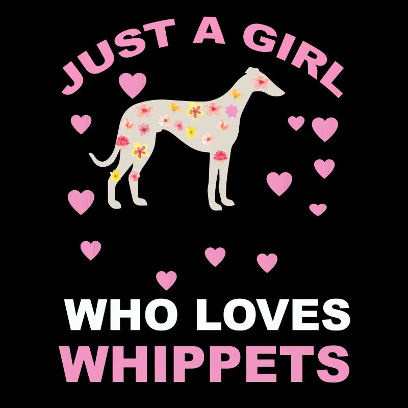 Nur ein Mädchen, das Whippets liebt