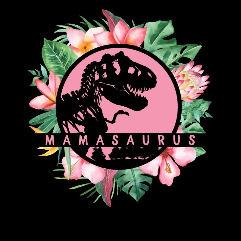 Nette Mamasaurus-Blumendinosaurier-Mutter-Mutter