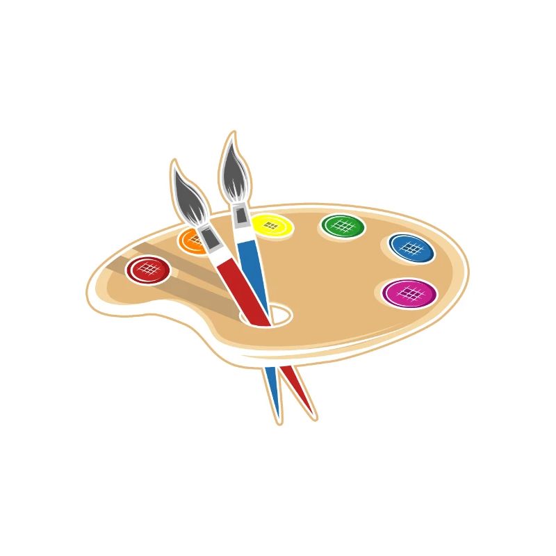 Farbpalette Künstler oder Maler Geschenk