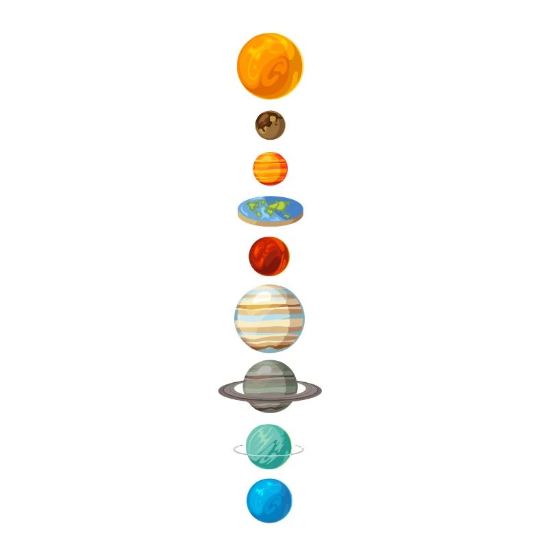 Flat Earth solar system gift