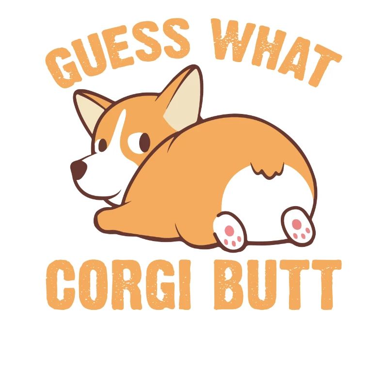 Devinez ce que Corgi Butt Funny Corgi Dog Lover