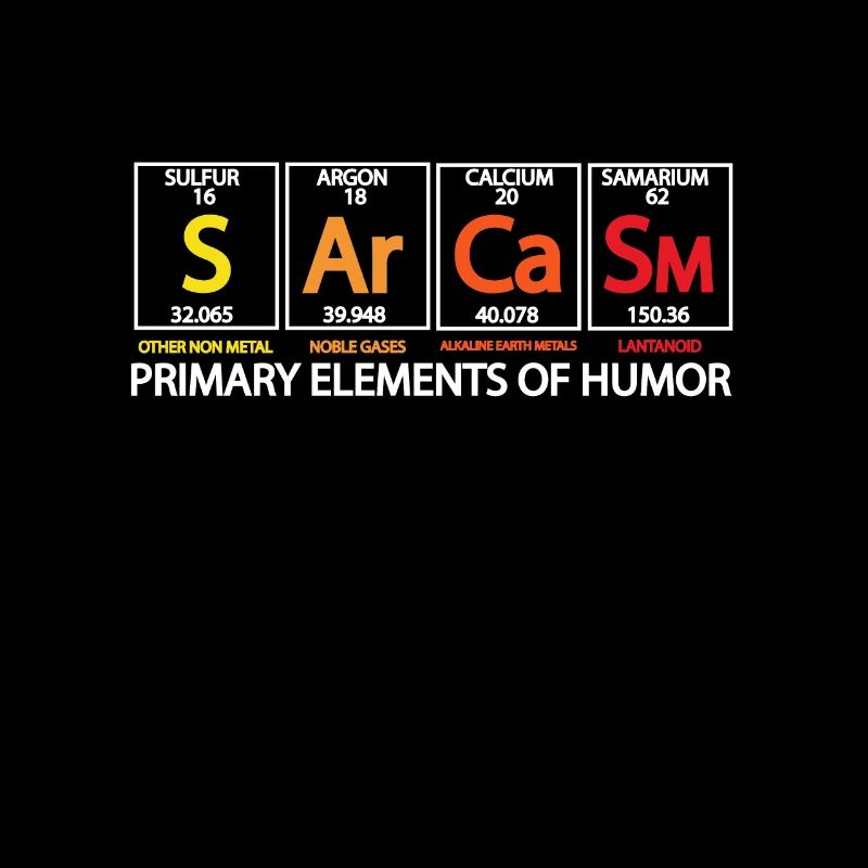 Science elements chemistry math funny gift