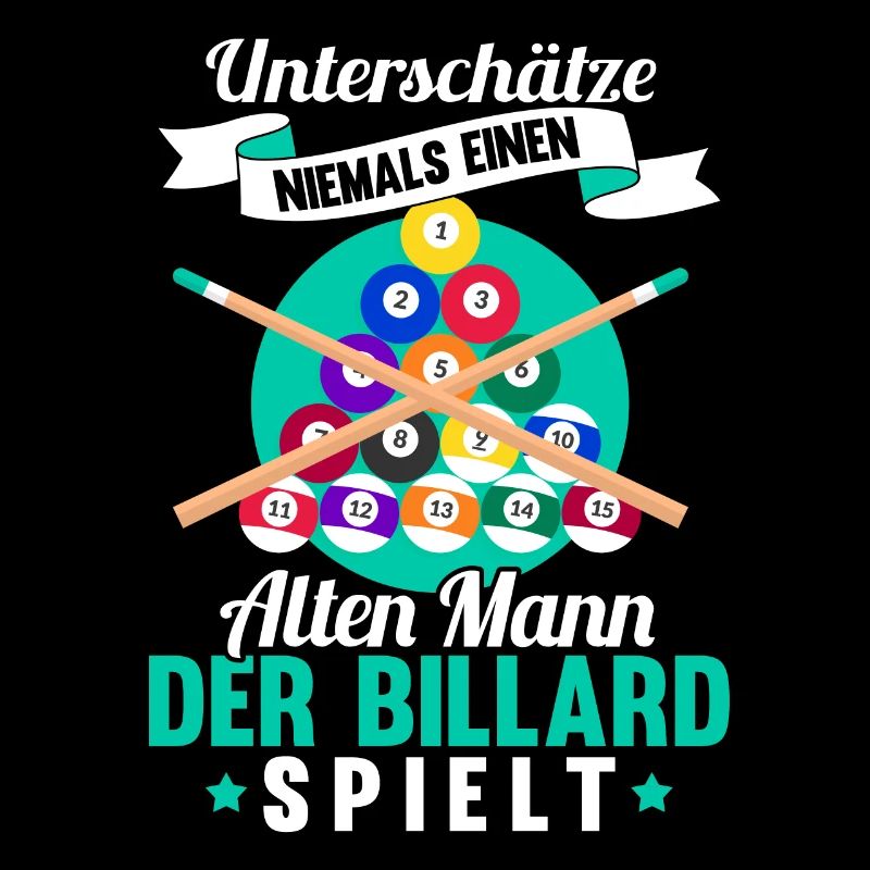 Lustig Spruch Billard Queue Billardkugel Geschenk
