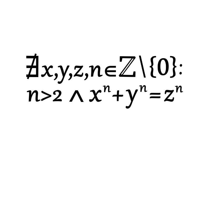 Fermat's Last Theorem Math Mathematician Nerd