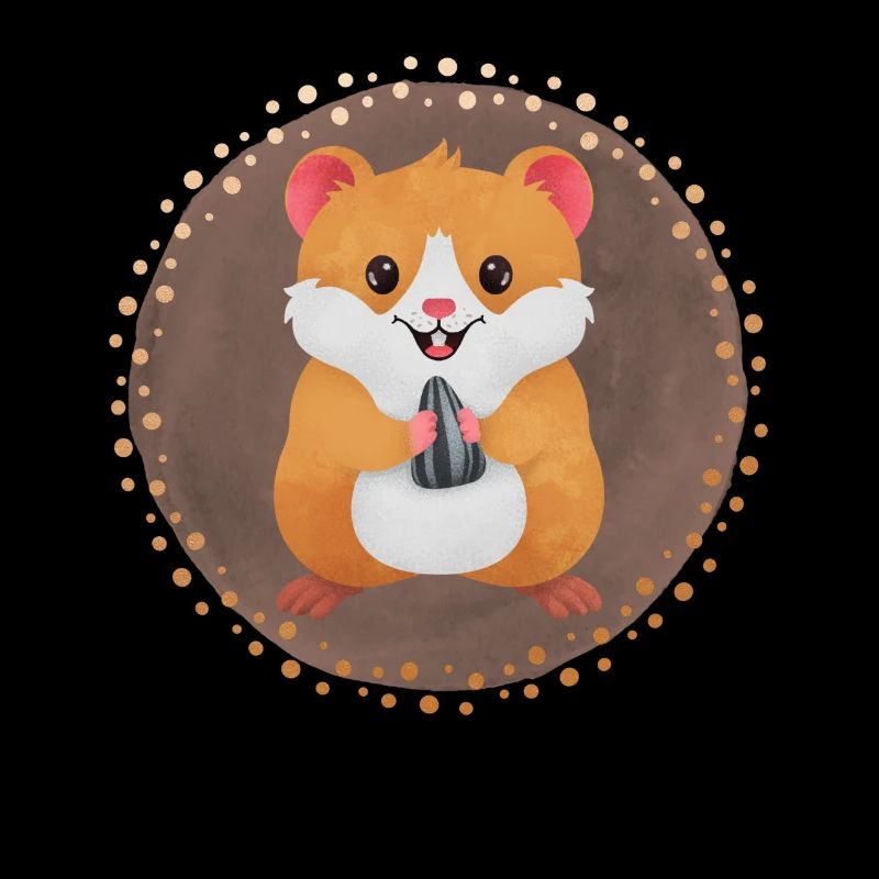 Hamster mignon en riant