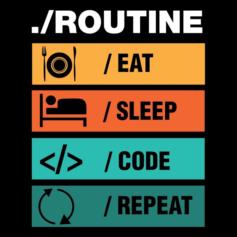Eat Sleep Code Repeat Programmierer