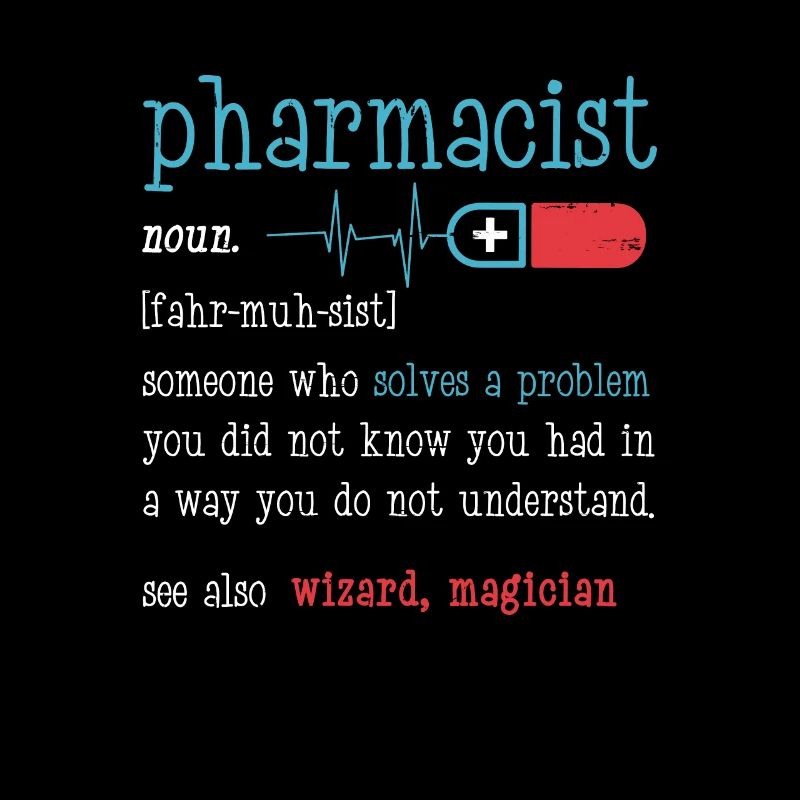 Pharmacist Definition Funny Gift Classic print