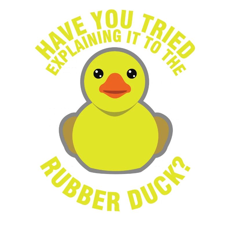 Funny Programming Rubber Duck for Debug Debugger