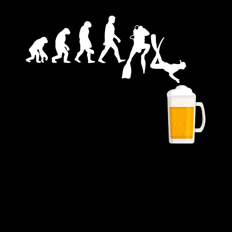 Divers Evolution Beer Diving Deep Divers Alcohol
