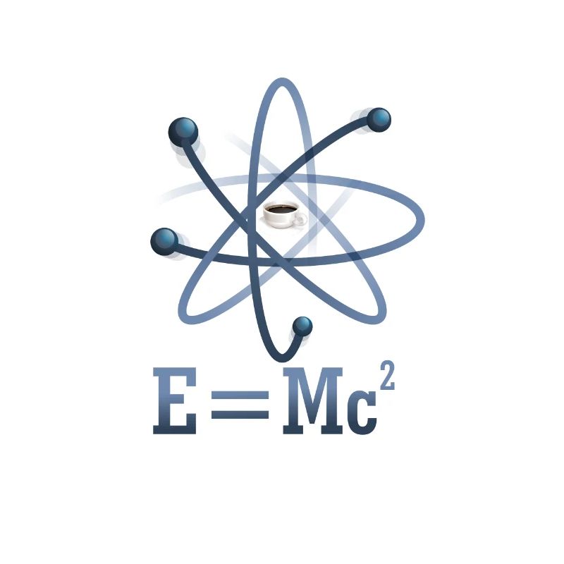 E = MC2 - Élément d'atome de café