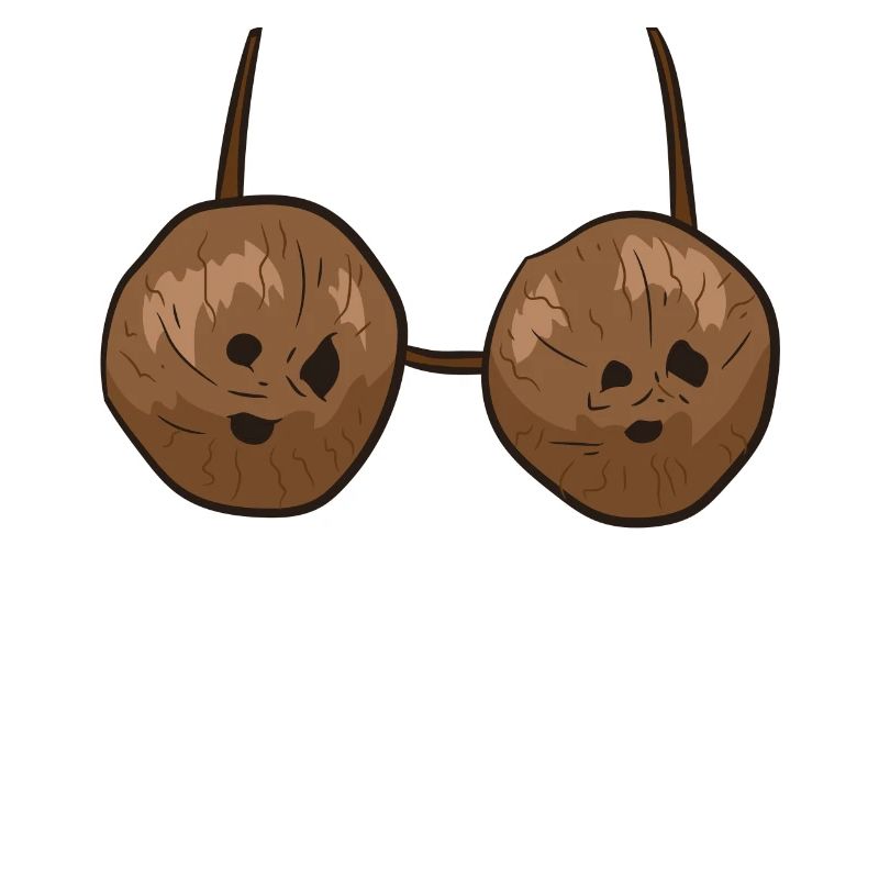 Funny Coconut Summer Coconuts Bra Funny Halloween