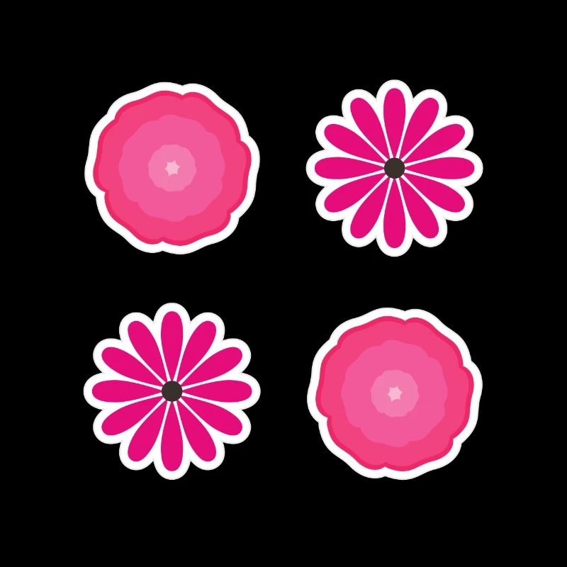 Bib Flower Pack Pink