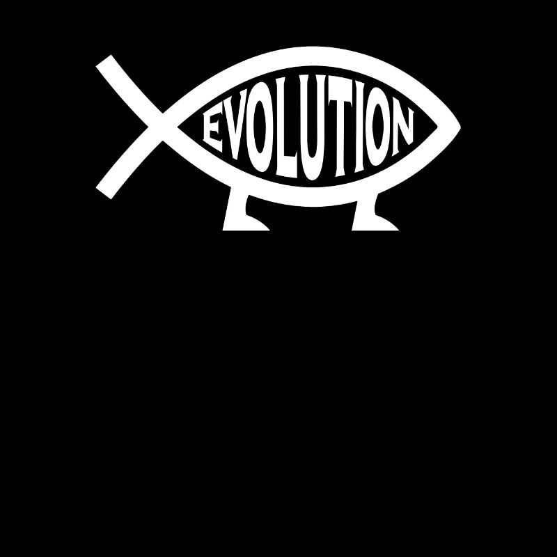Evolution atheism fish - atheist gift