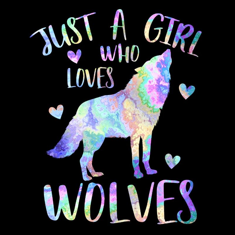 Nur ein Mädchen, das Wölfe liebt - Wolfsmädchen