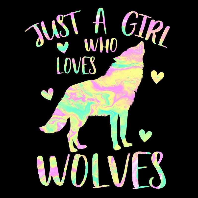 Nur ein Mädchen, das Wölfe liebt