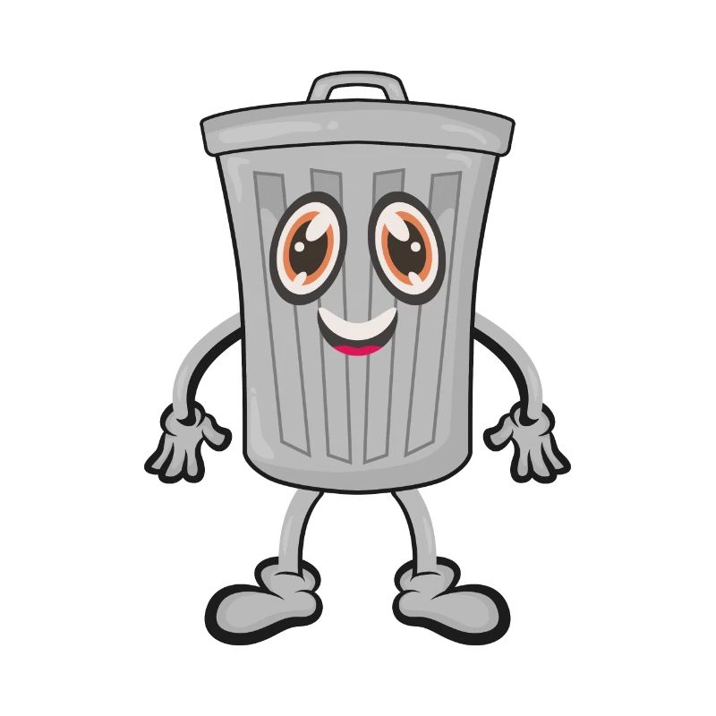 Garbage trash can