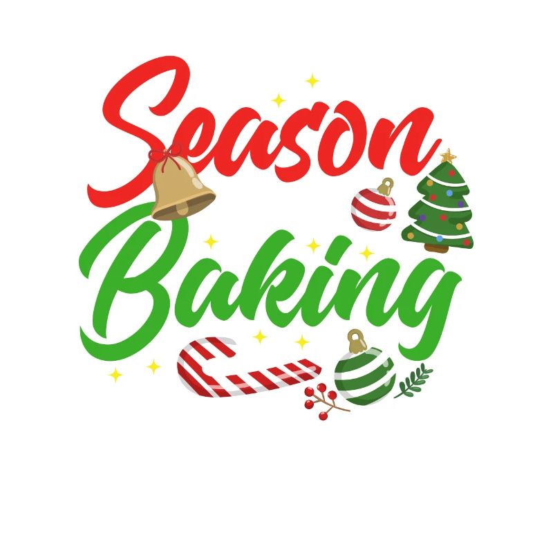 L'équipe de biscuits de Noël la cuisson des biscuits de Noël