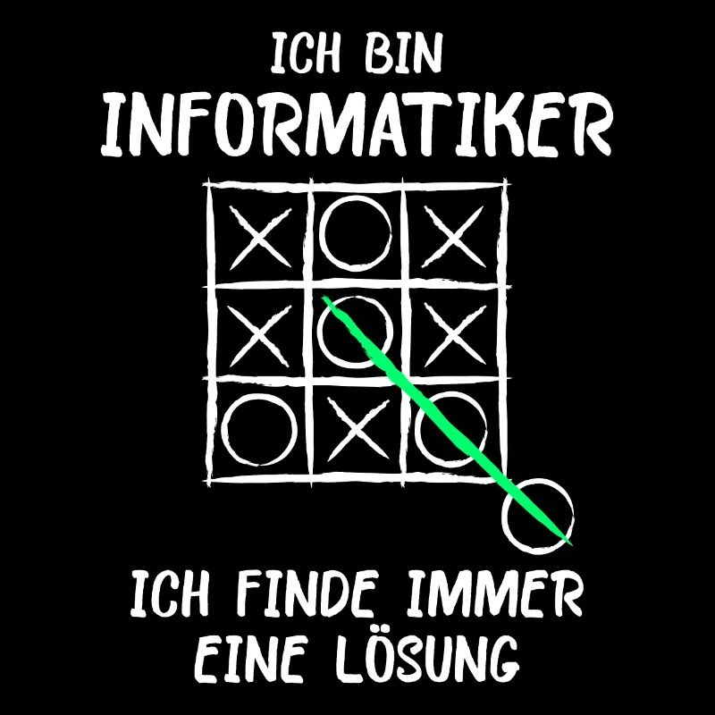 Ich bin Informatiker Lösung Spruch Computer Nerd G