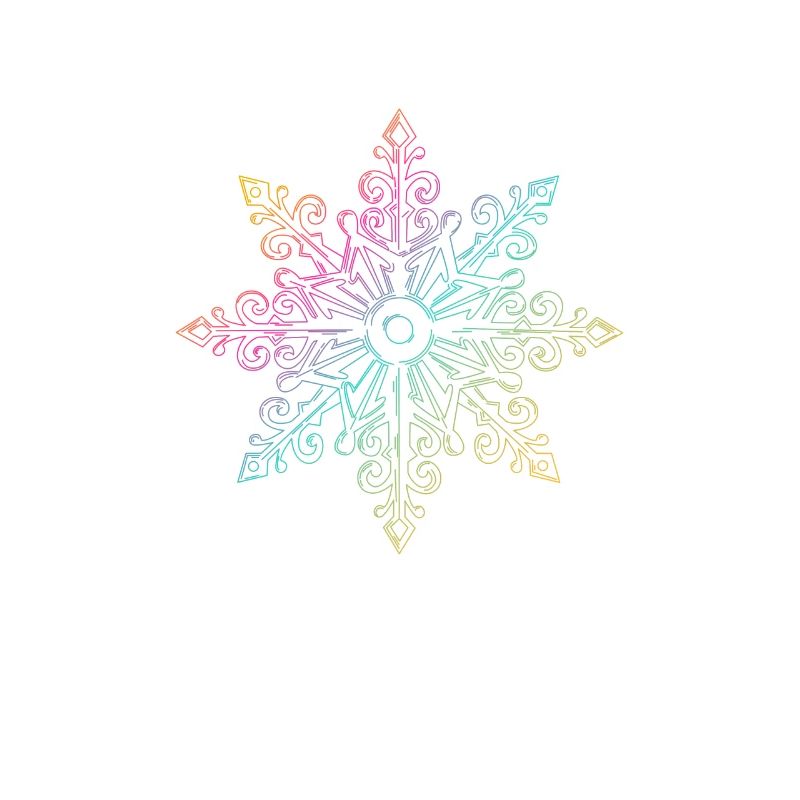 Flocon de neige Flocon de neige Noël Hiver LGBT