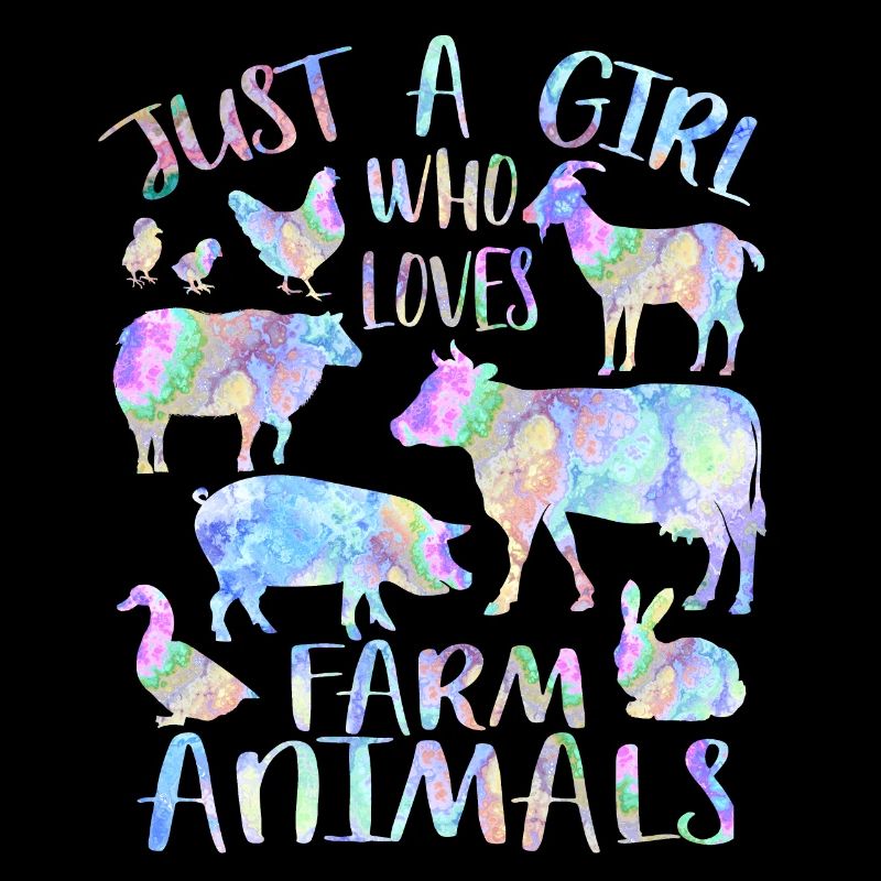 Nur ein Mädchen, das Nutztiere liebt