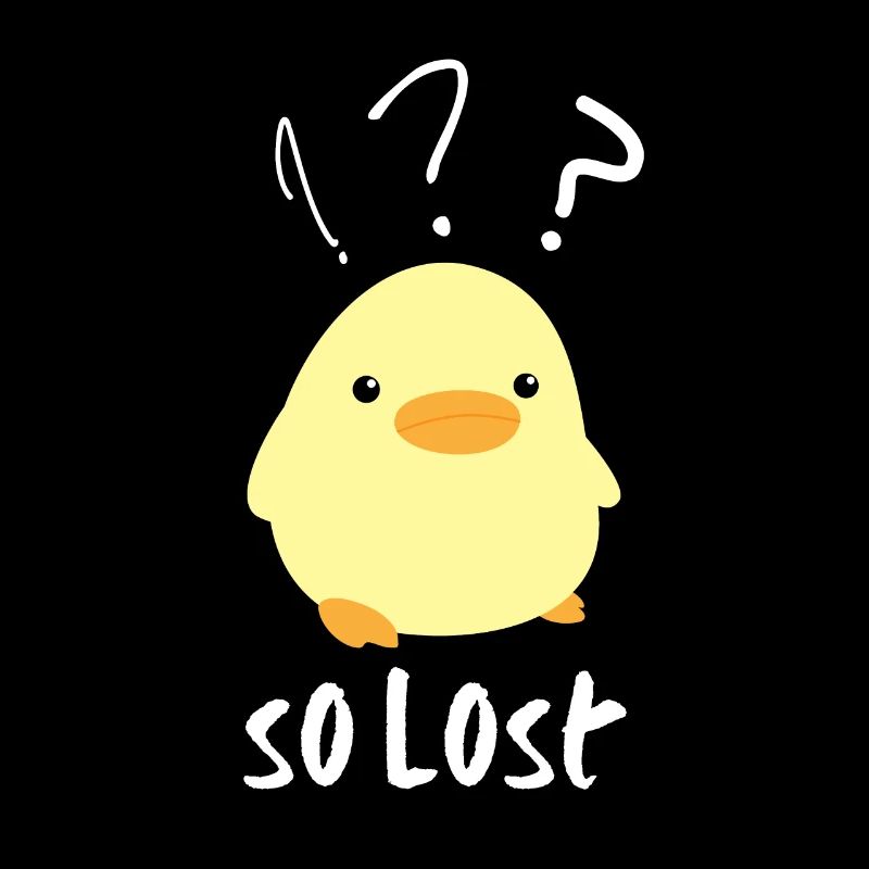 Cute duck meme chick so lost lost gift idea
