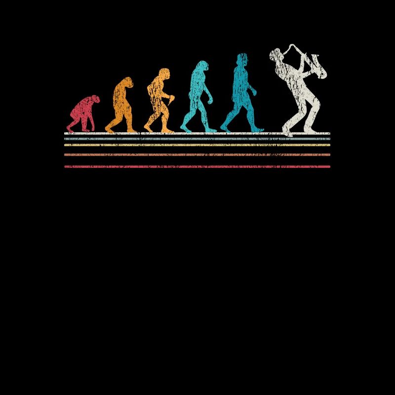 Saxophone Evolution Sax Retro Gift