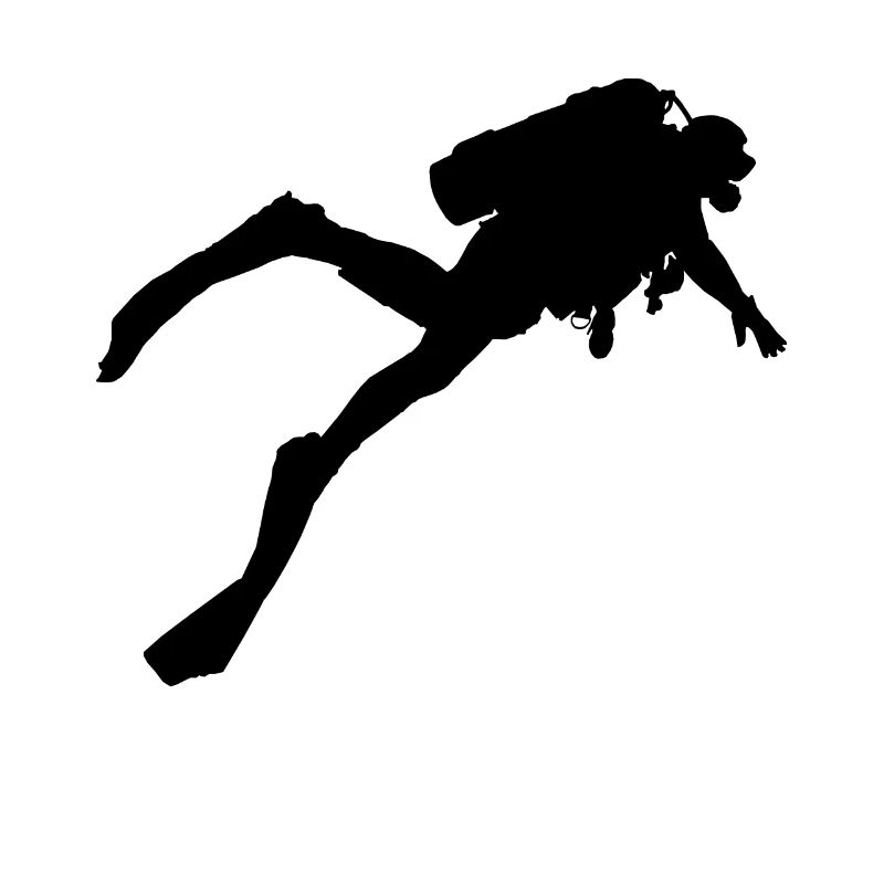 Divers Diving Deep Sea Divers Dive Apnea