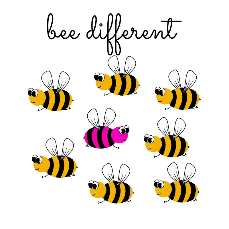 bee different - sei anders - sei du selbst - Biene