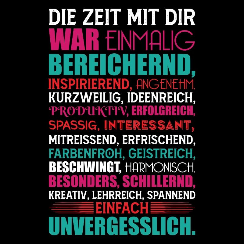 Geschenk zum Abschied Die Zeit mit dir war...