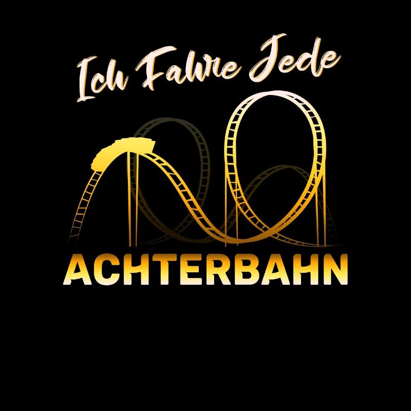 Achterbahn Achterbahnfahrer Freizeitpark Geschenk