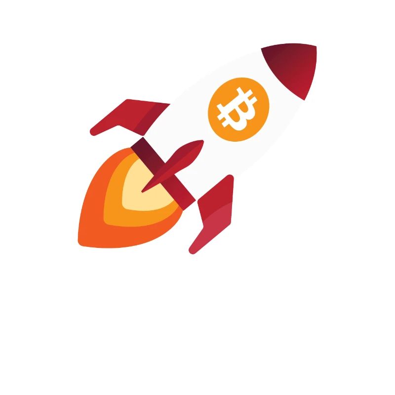 Bitcoin rocket - cryptocurrency crypto bitcoins