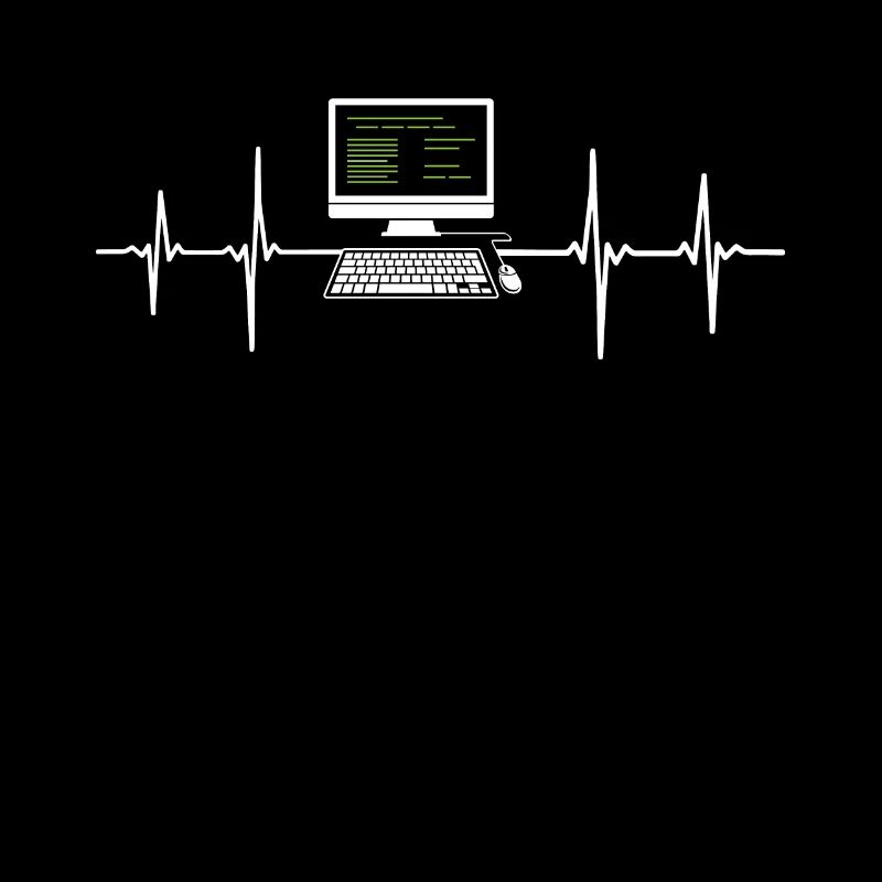 Programmer EKG Heartbeat Computer Desktop