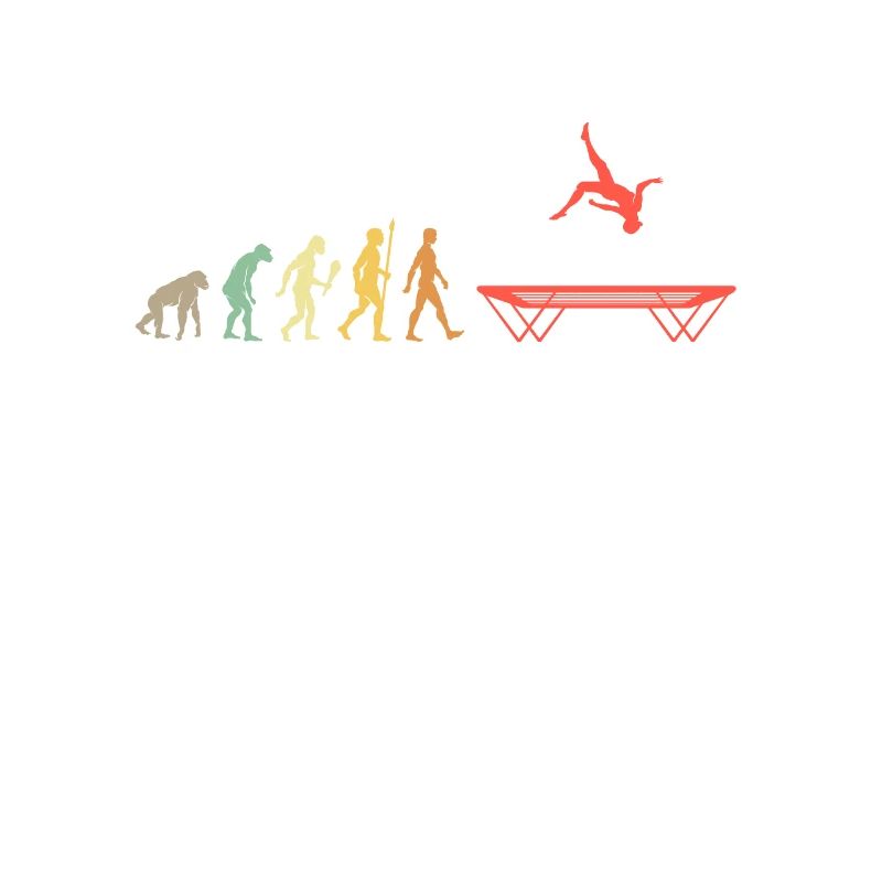 Vintage Trampolin Springen Evolution Springen