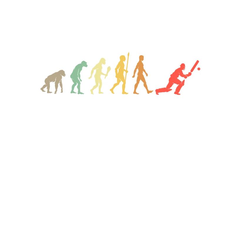 Vintage Cricket Evolution Cricket Player Gift Idea