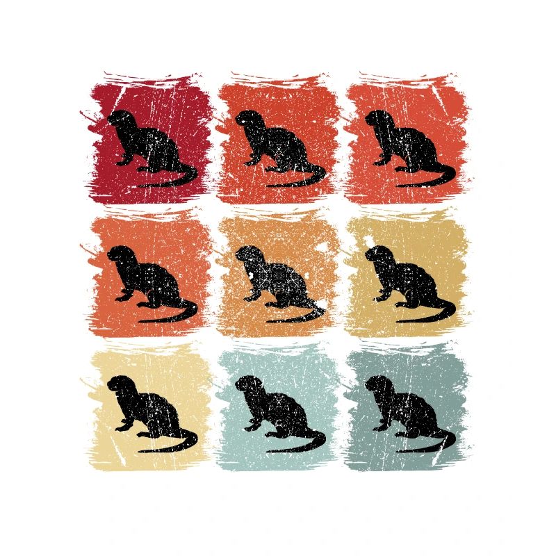 Retro Pop Art Otter Tier Geschenk