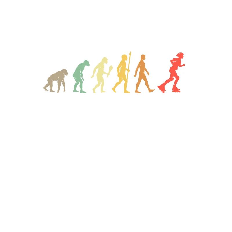 Vintage Inline Skating Evolution Skater Gift Idea