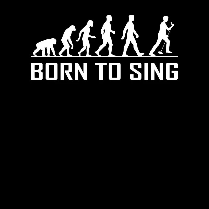 Evolution Singer Born To Sing Karaoke Gift
