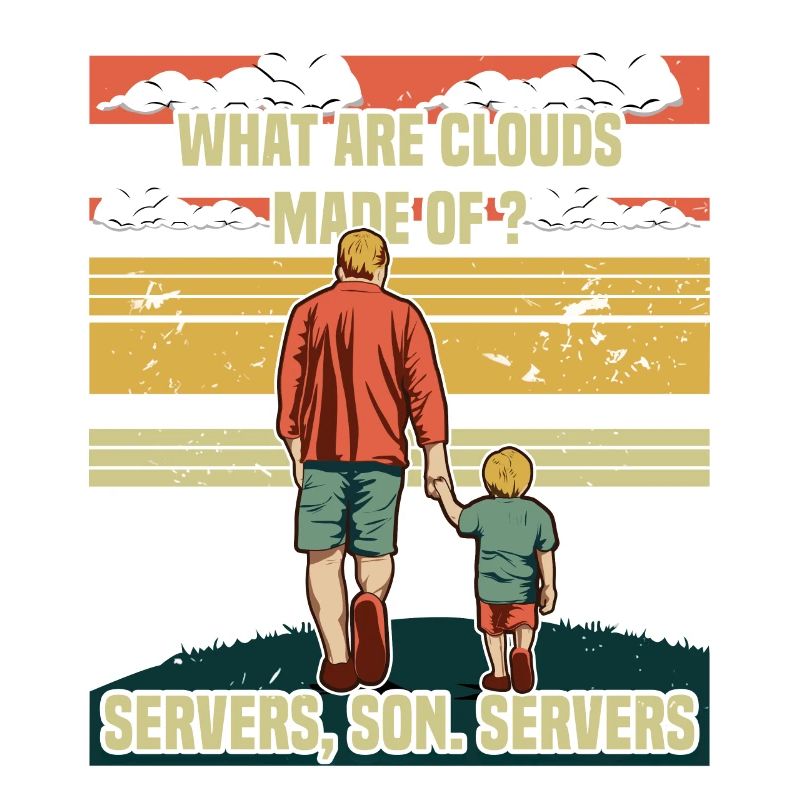 Programmeur Papa - Clouds Server Fils